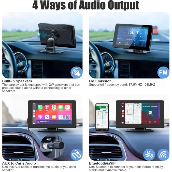 Автомобільна мультимедійна система із сенсорним екраном BDFFLY CP1-B