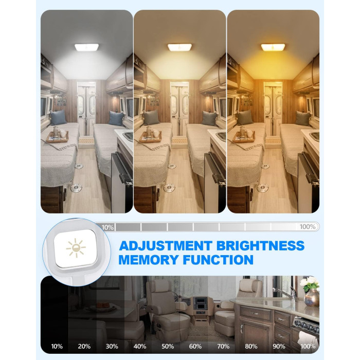 Світлодіодний ліхтар у салоні Motorhome Lights FCD03 14-16W DC12V-30V