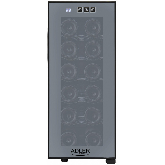 Винна шафа (холодильник) для дому та бару Adler AD 8083 Black