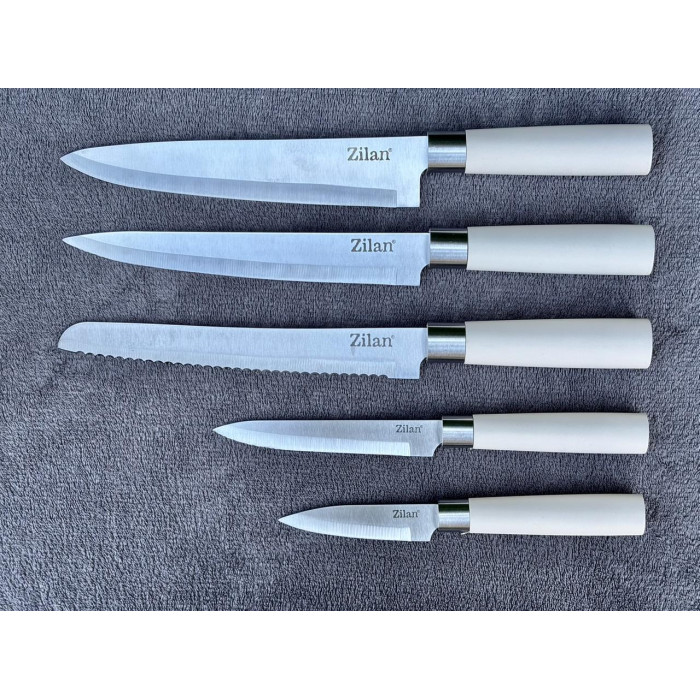 Набор ножей на подставке Zilan ZLN1610 Beige