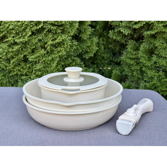 Набор посуды с крышками Zilan ZLN0965 Beige