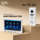 Комплект відеодомофону Light Vision: відеодомофон 7" AMSTERDAM FHD White та відеопанель 2Mp RIO FHD(RF) White