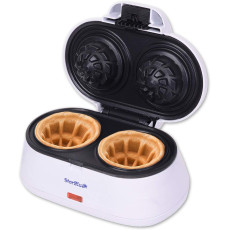 Подвійна вафельниця для приготування чашок-вафель StarBlue SB-SW2238D White