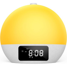 Світловий будильник Wake Up Light Foryond YF-01 bluetooth-динамік з імітацією сходу та заходу сонця