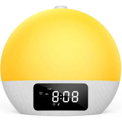 Світловий будильник Wake Up Light Foryond YF-01 bluetooth-динамік з імітацією сходу та заходу сонця