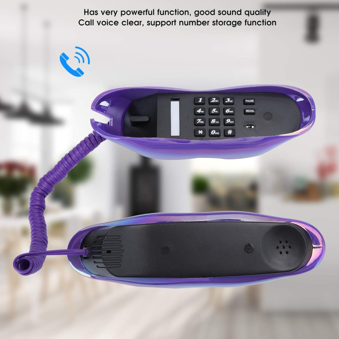 Багатофункціональний стаціонарний телефон WX-3016 із декоративними губами