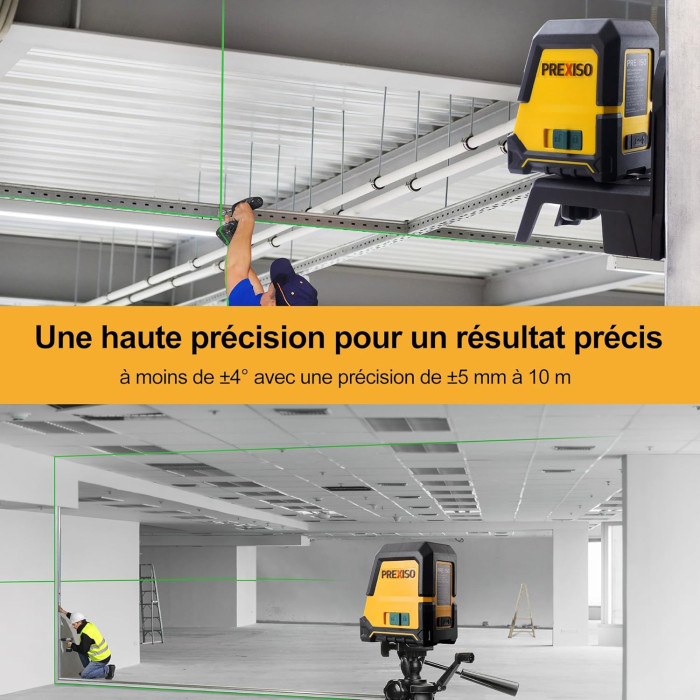 Універсальний лазерний нівелір (рівень) Prexiso PLC30GLIT з триножкою
