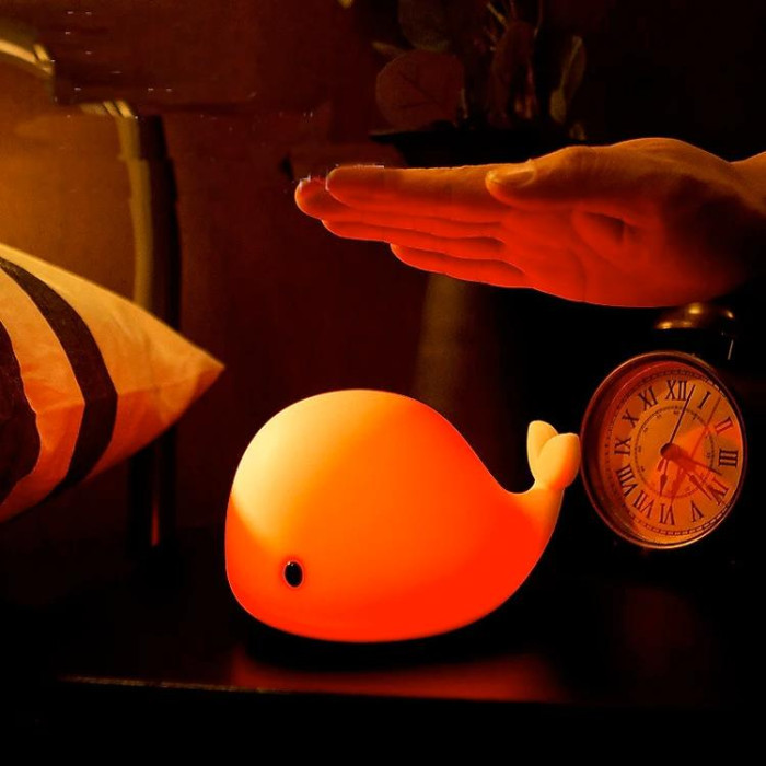 Нічник-світильник у формі дельфіна Dolphin Light L2 White