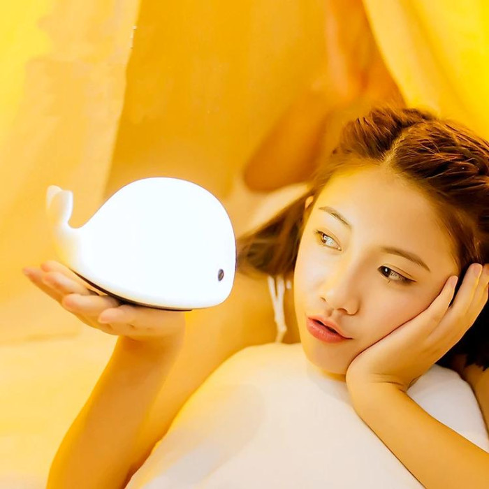 Нічник-світильник у формі дельфіна Dolphin Light L2 White