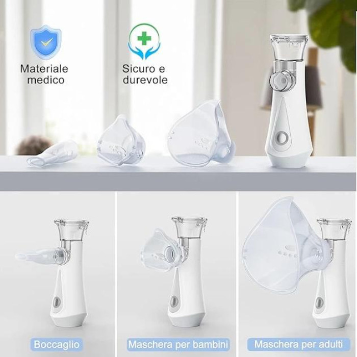 Ультразвуковий портативний інгалятор JOSSIS JM-06802 White