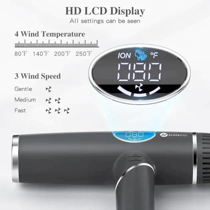 Професійний іонний фен Slopehill ZH2318 Black