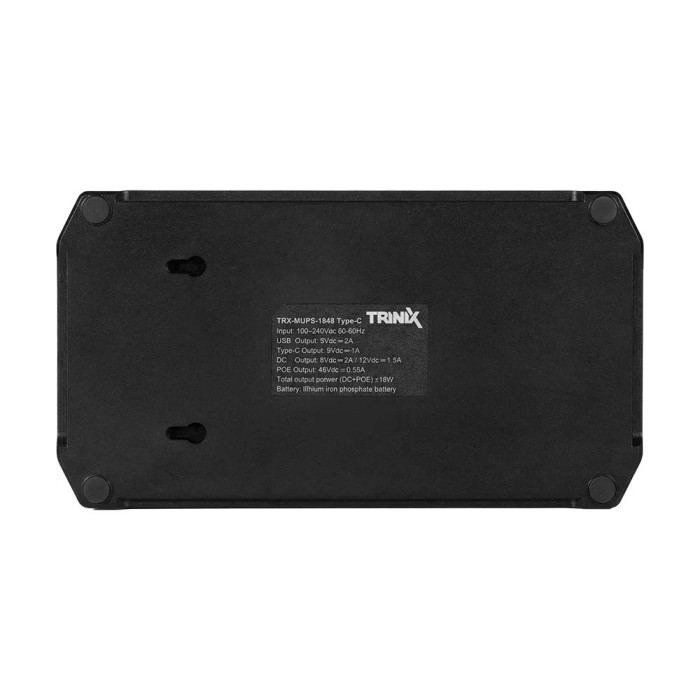 Джерело безперебійного живлення DC UPS Trinix TRX-MUPS-1848 Type-C для роутера і медіаконвертера