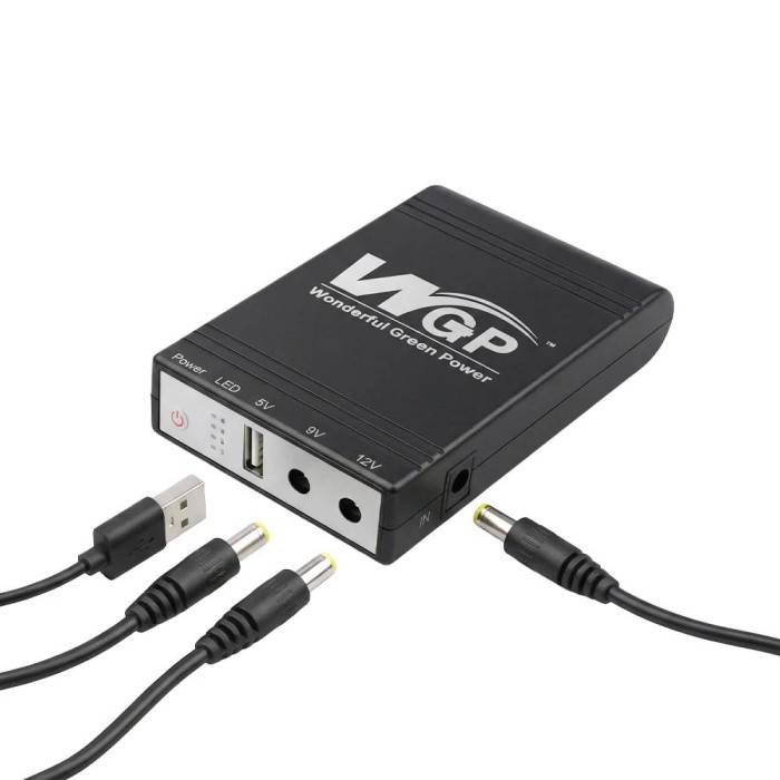 Джерело безперебійного живлення Mini UPS WGP UPS1032 10400mAh для роутера та оптичного терміналу