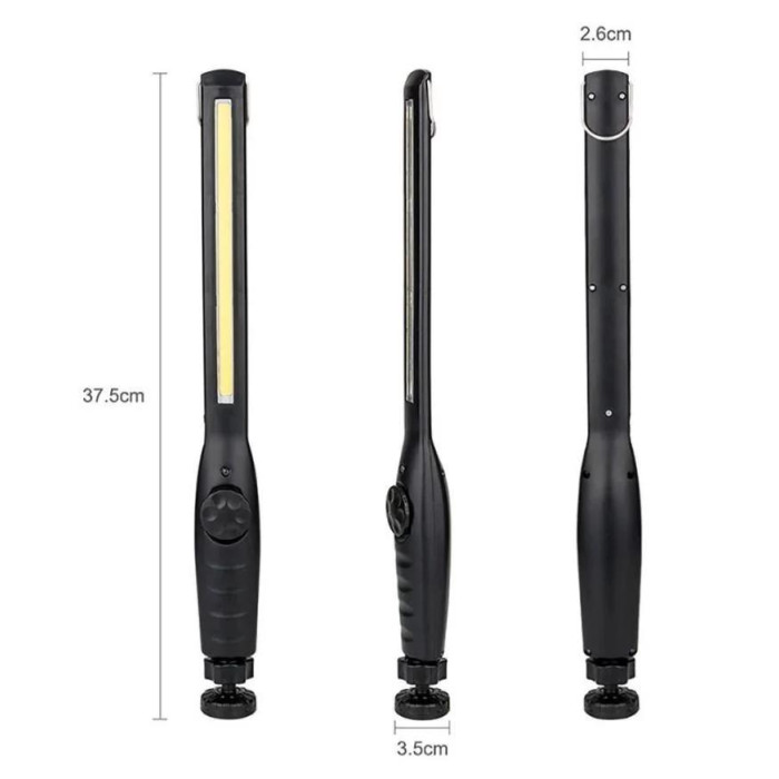 Ліхтар акумуляторний JW821 COB з магнітом та гачком для підвішування