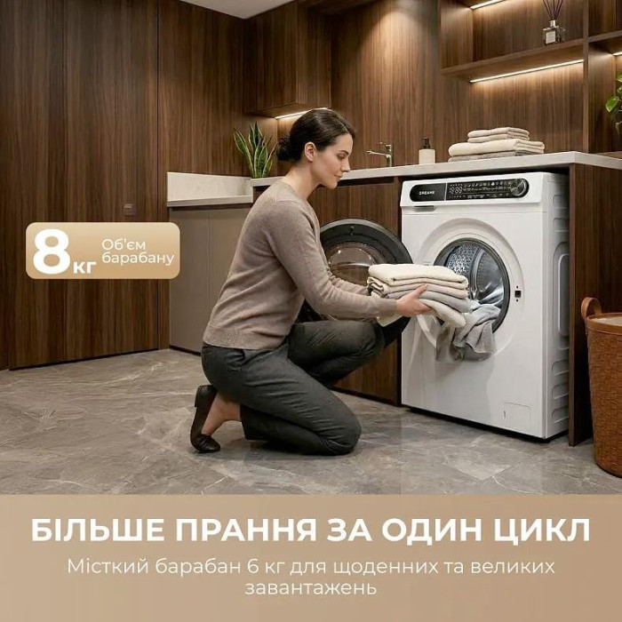 Пральна машина Dreame S8 DWF08S50CA