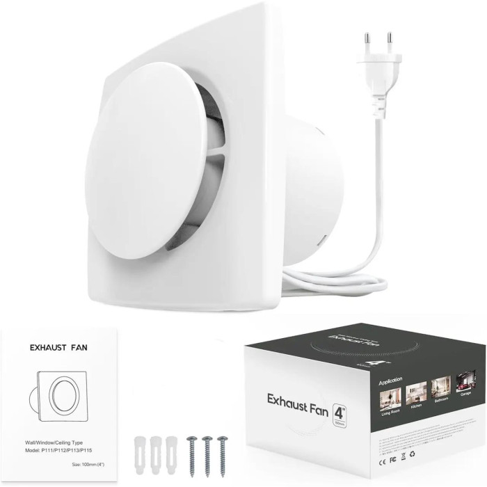 Витяжний вентилятор для ванної кімнати BUMSOU Exhaust Fan P111