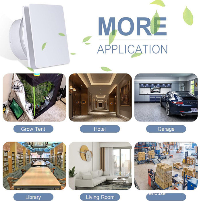 Витяжний вентилятор для ванної кімнати FanGoFast DE-BAVEFANTPA-100 White