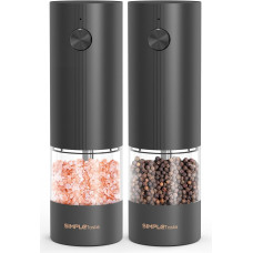 Набір електричних млинів для солі та перцю SIMPLETASTE Black 2PCS