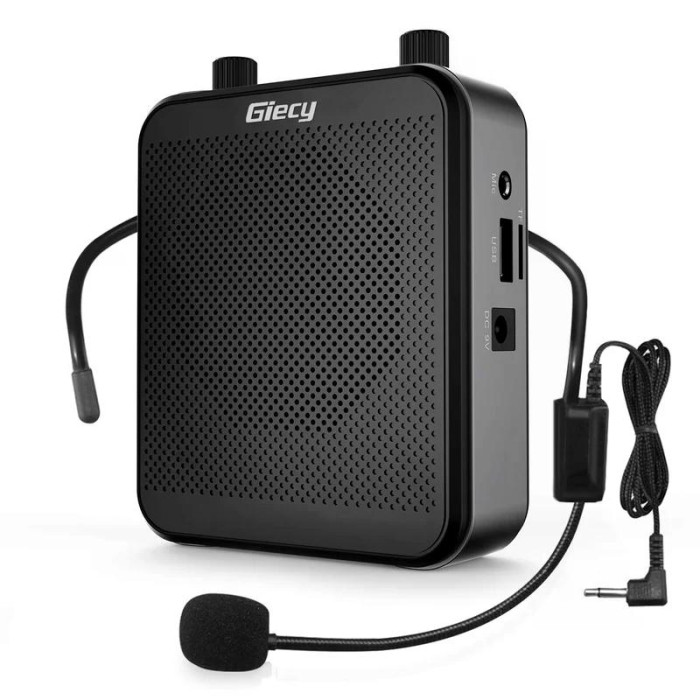 Портативний підсилювач голосу Giecy G300 Black