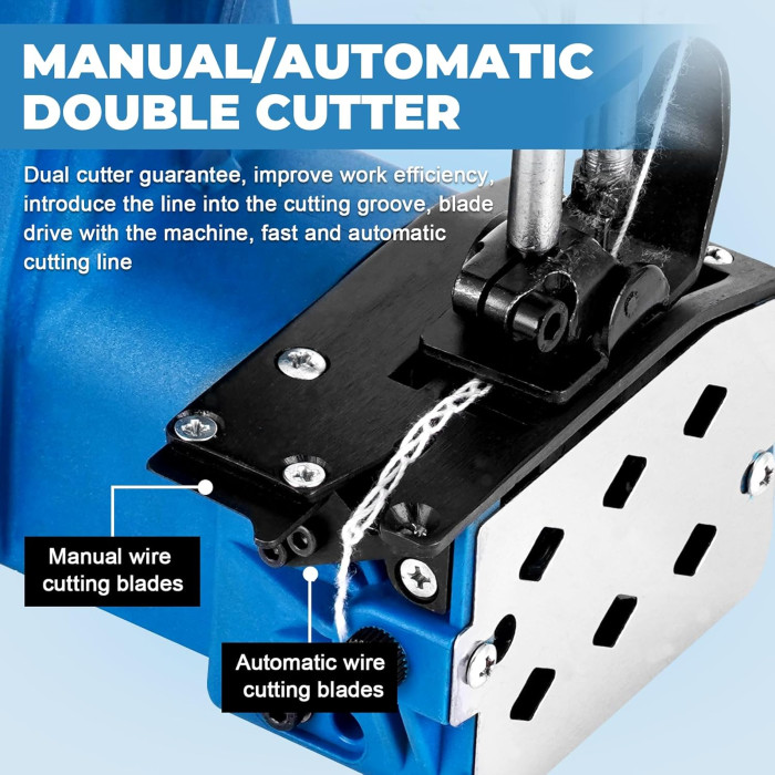 Портативна машина для зашивання мішків MXBAOHENG GK9-700D із 2 батареями