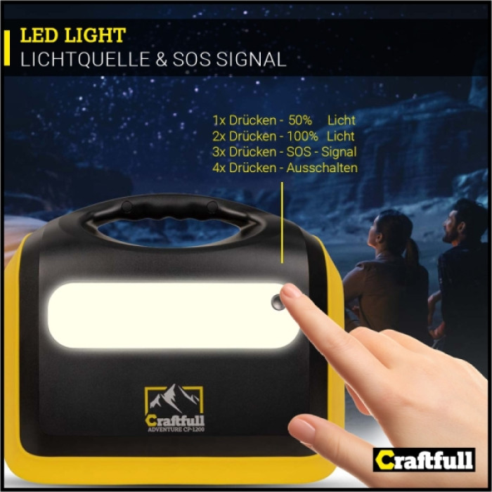 Портативна зарядна станція Craftfull CP-600