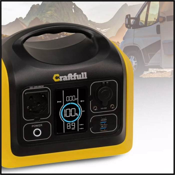 Портативна зарядна станція Craftfull CP-600