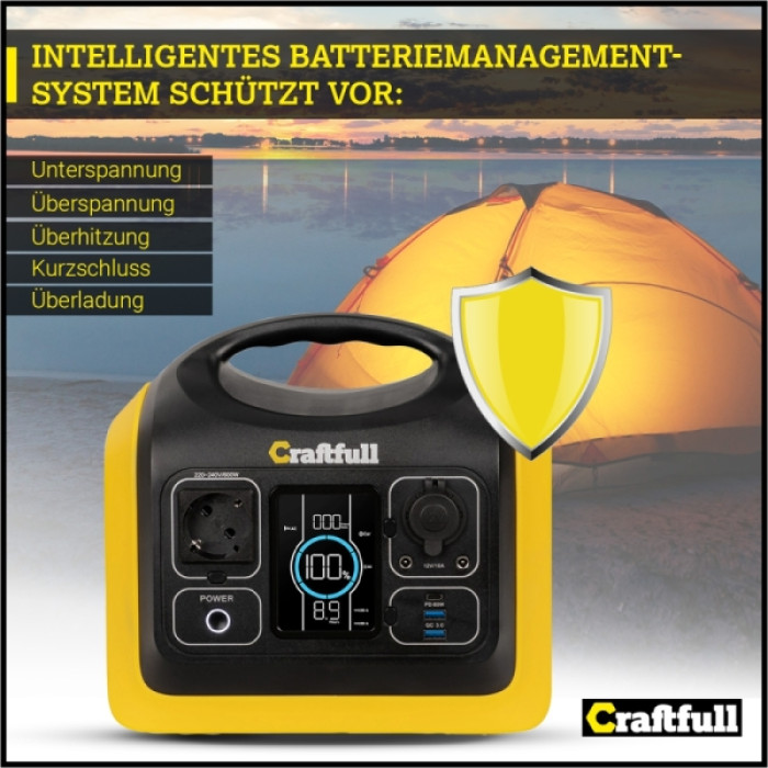 Портативна зарядна станція Craftfull CP-600