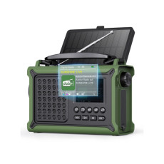 Портативное радио с фонариком на солнечной батарее Rocam CR1030DAB