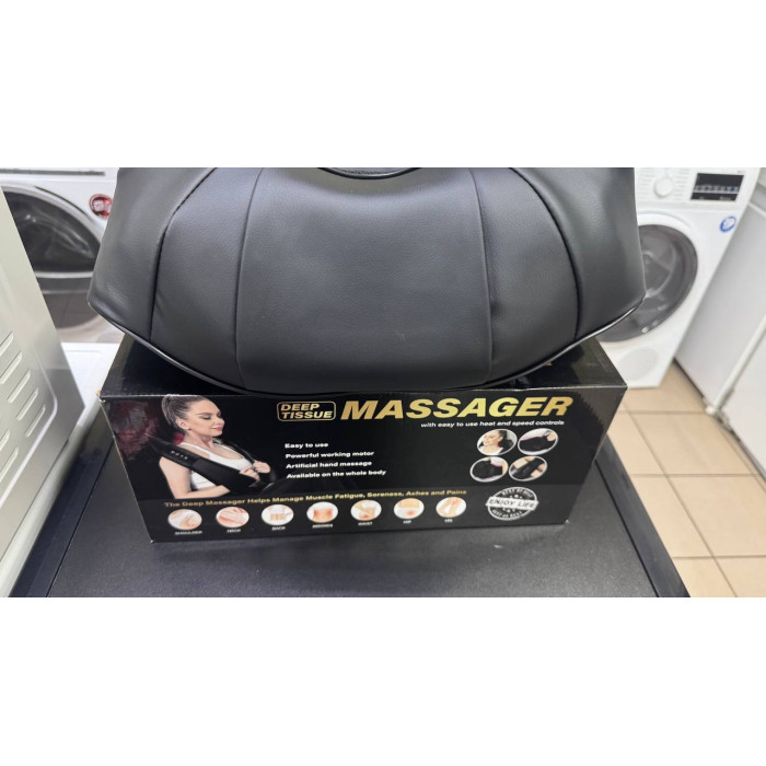 Масажер роликовий для шиї та спини Deep tissue Black