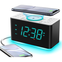 Будильник-радіо iTOMA 207 з бездротовою зарядкою