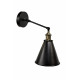 Настінний світильник у стилі лофт CLAXY Black з поворотним кронштейном