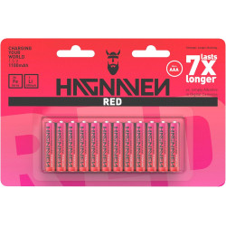 Висококапацитетні батареї Hagnaven 1100mAh 1.5V 12PCS Red