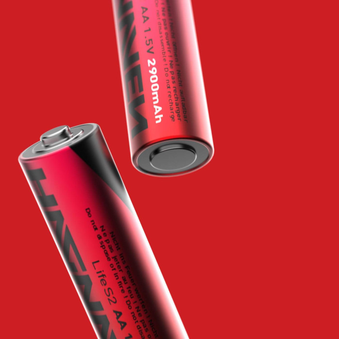 Висококапацитетні батареї Hagnaven 2900mAh 1.5V 8PCS Red