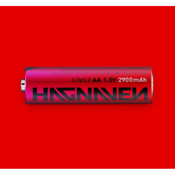 Висококапацитетні батареї Hagnaven 2900mAh 1.5V 8PCS Red
