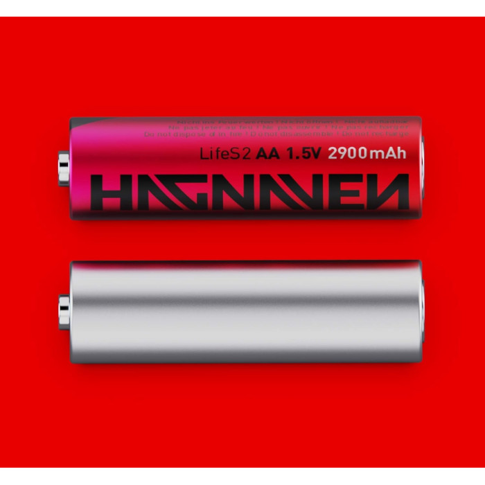 Висококапацитетні батареї Hagnaven 2900mAh 1.5V 8PCS Red