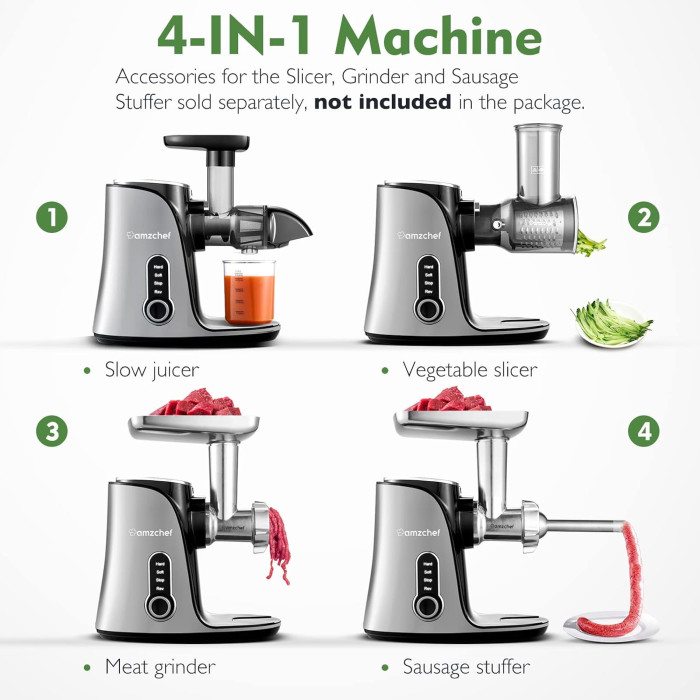 Шнековий соковитискач AMZCHEF GM3001
