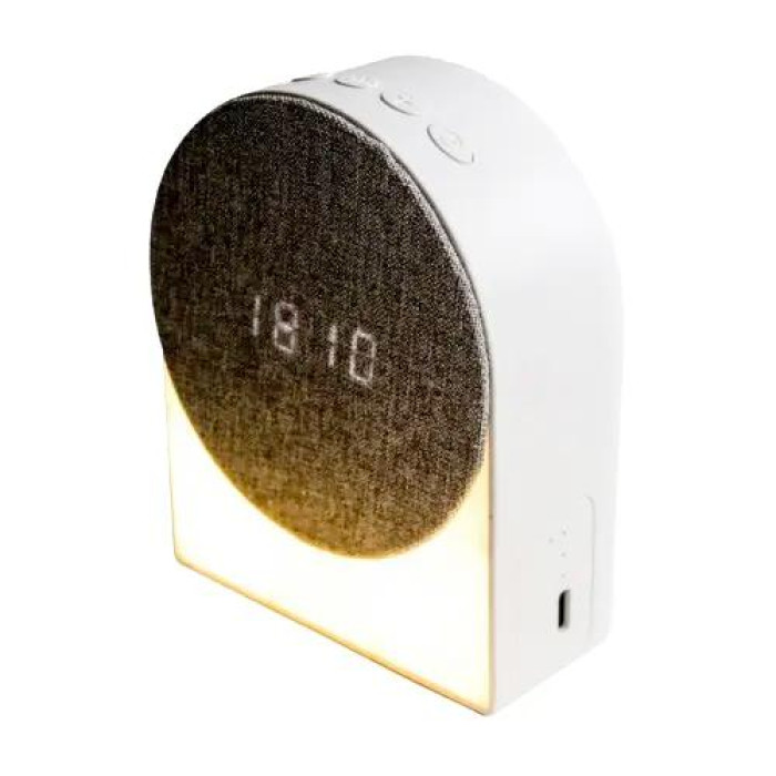 Портативна колонка 4в1 (нічник/годинник/будильник) WALKER WSP-190