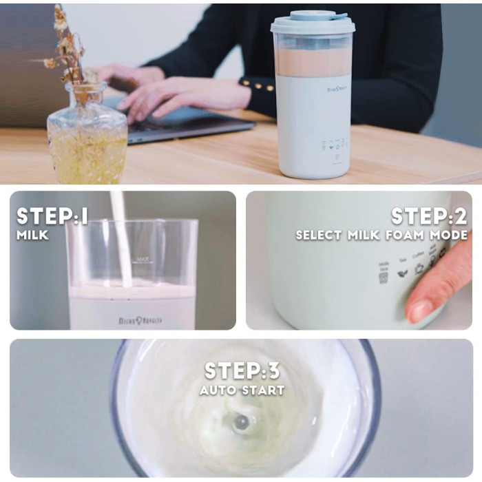 Спінювач молока та приготування чаю (Капучінатор) 5в1 MicroNovelty NC610 MilkTea Mug