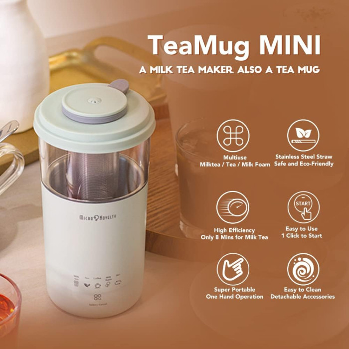 Спінювач молока та приготування чаю (Капучінатор) 5в1 MicroNovelty NC610 MilkTea Mug