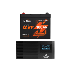 Комплект резервного живлення 500W 1280Wh Kraft KRF-AVR600VA/500W-12V + LiTime Group24 L12V100-100-GROUP24-BT-4-A70