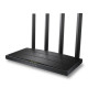 Двохдіапазонний бездротовий маршрутизатор (роутер) TP-Link ARCHER AX17 (AX1500, Wi-Fi 6, 1хGE WAN, 3хGE LAN, MU-MIMO, Beamforming, OFDMA, 1024QAM, 4 антени зовнішніх) Black