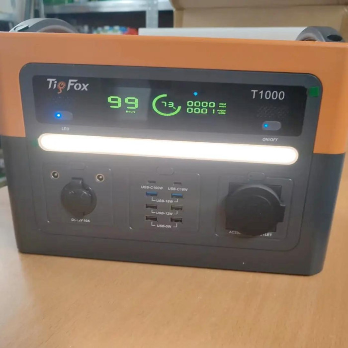 Портативна зарядна станція для будинку квартири Tig Fox T1000