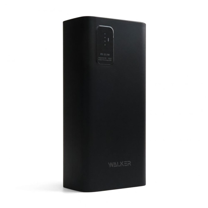 Повербанк (УМБ) внешний аккумулятор WALKER WB-730 30000mAh Черный (Black)