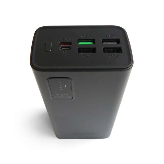 Повербанк (УМБ) внешний аккумулятор WALKER WB-730 30000mAh Черный (Black)