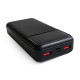 Повербанк (УМБ) зовнішній акумулятор WALKER WB-620 20000mAh Чорний (Black)
