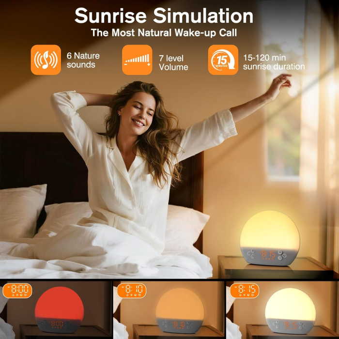 Світловий будильник Sunrise Digital Alarm Clock MX9