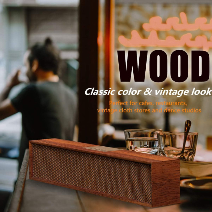 Портативная ретро bluetooth колонка (Динамик) Smalody YXSM8080BT Classic Wireless Wooden Stereo Bass Soundbox