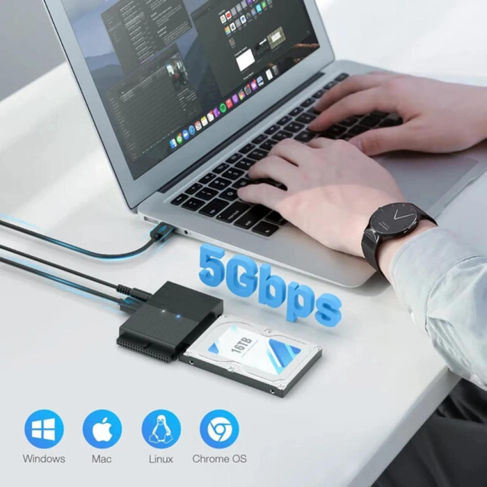 Адаптер-перехідник FIDECO PL319 USB 3.0 SATA/IDE