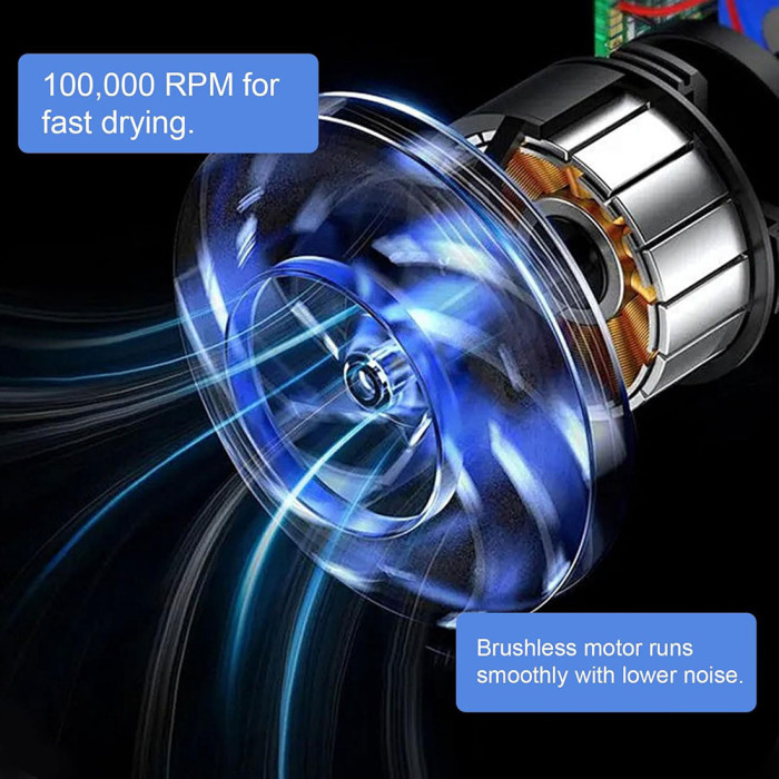 Фен для волосся бездротовий акумуляторний Ym Electronic DL-628
