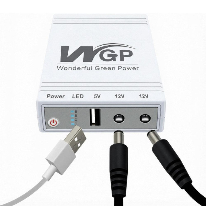 Джерело безперебійного живлення Mini UPS WGP UPS103C 16000mAh для роутера та оптичного терміналу